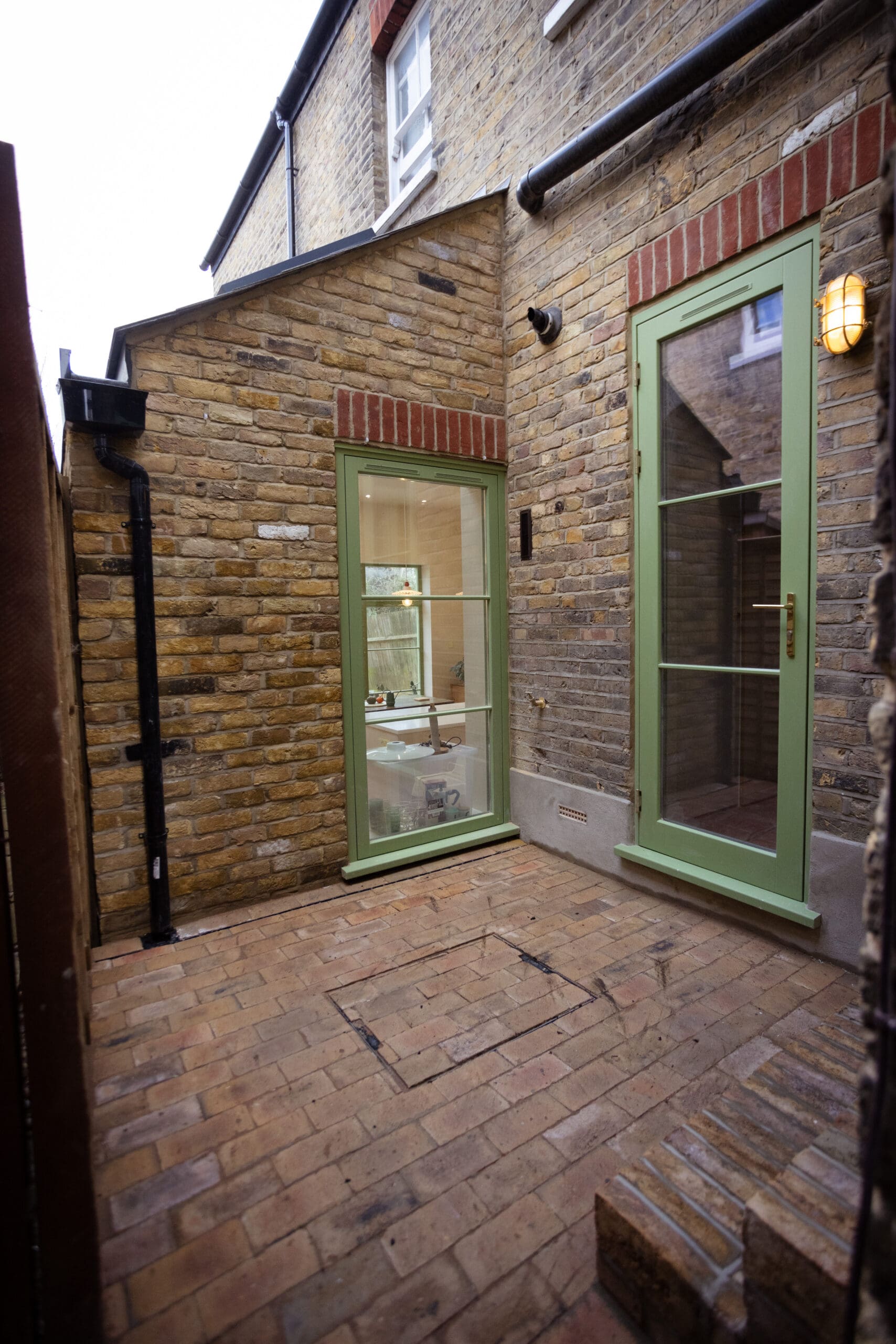 brick exterior home extension