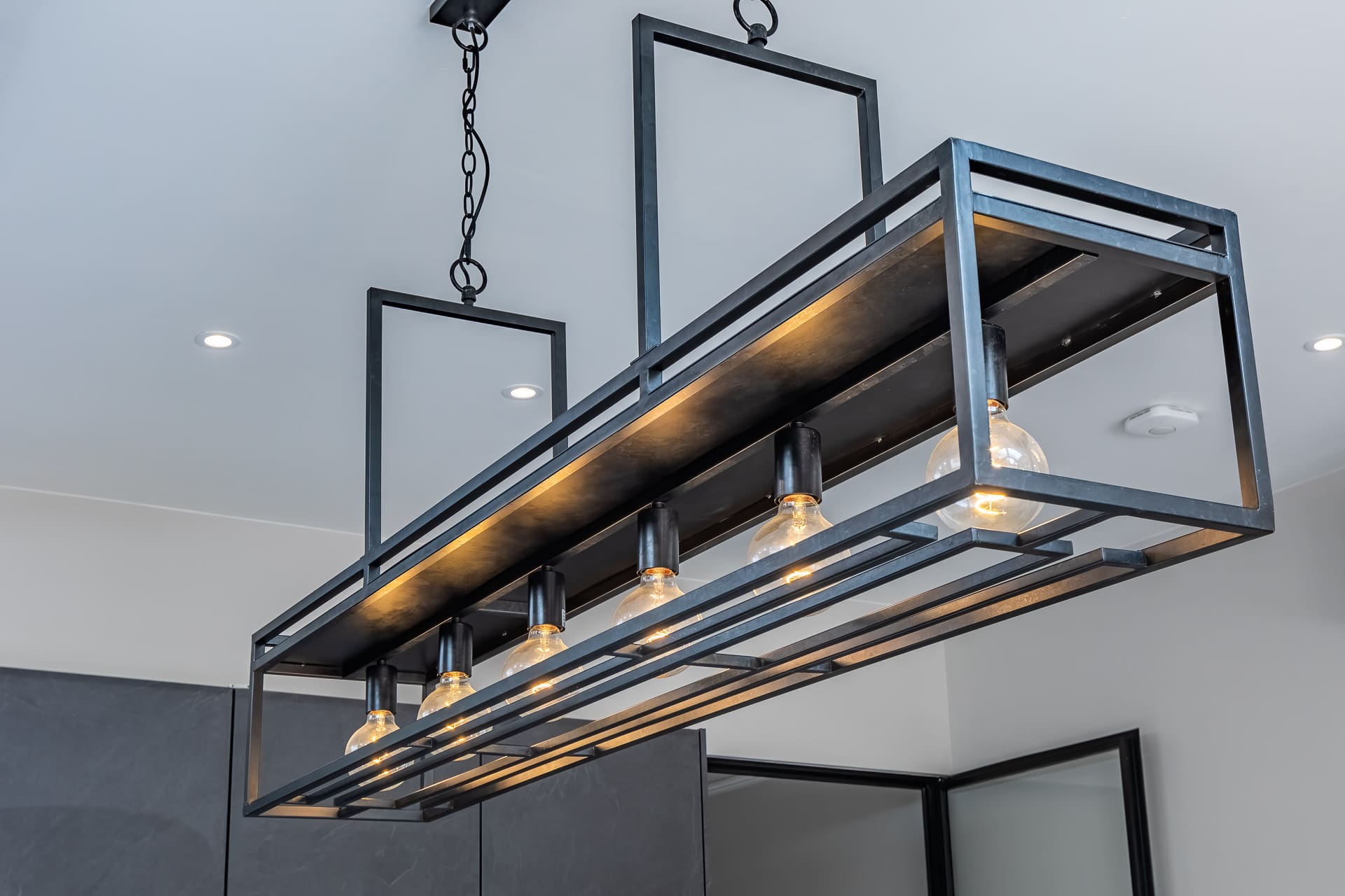 London & Kent Business & Brand Photography - interior hanging lights kitchen